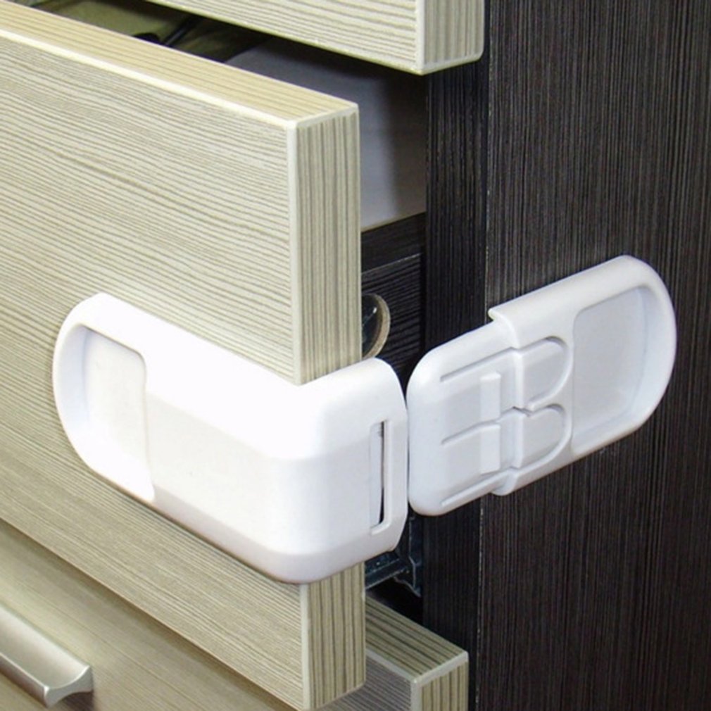 1pc Cabinet Drawer lock For Children Safety Lock Baby Door Safety Buckle Prevent Open Drawer Cabinets Anti Pinch Hand Protect