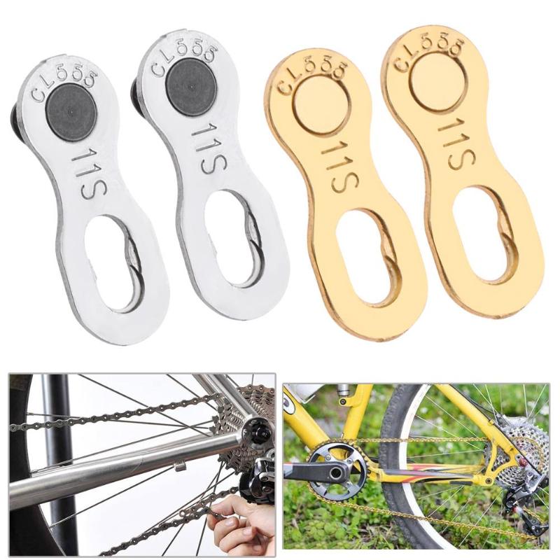 Chaînes de vélo 11 vitesses route vélo chaîne connecteur VTT en acier inoxydable pour maître rapide lien Joint chaîne vélo pièces