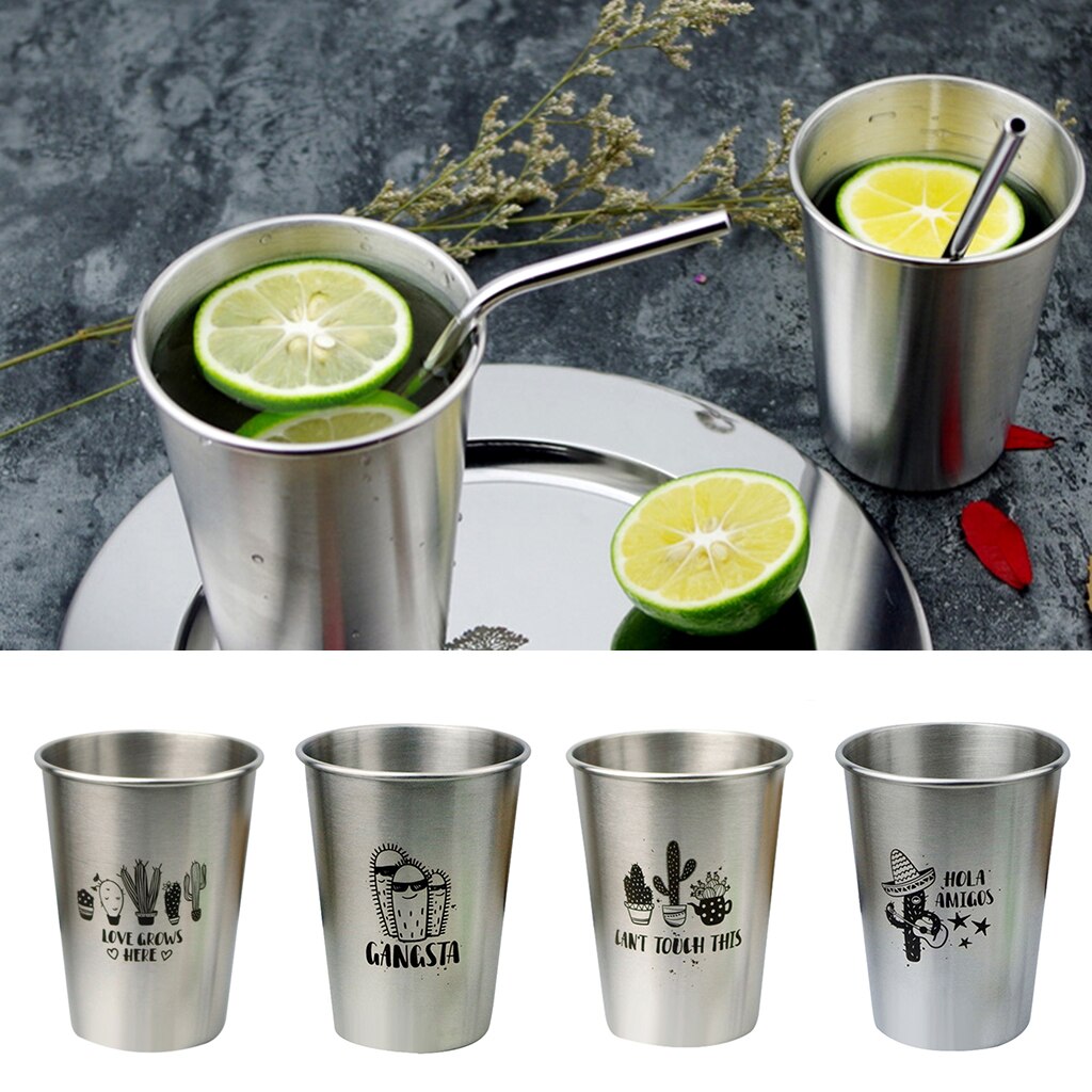 Stainless Steel Pint Cups Metal Cups For Drinking Made of Food Grade Shatterproof