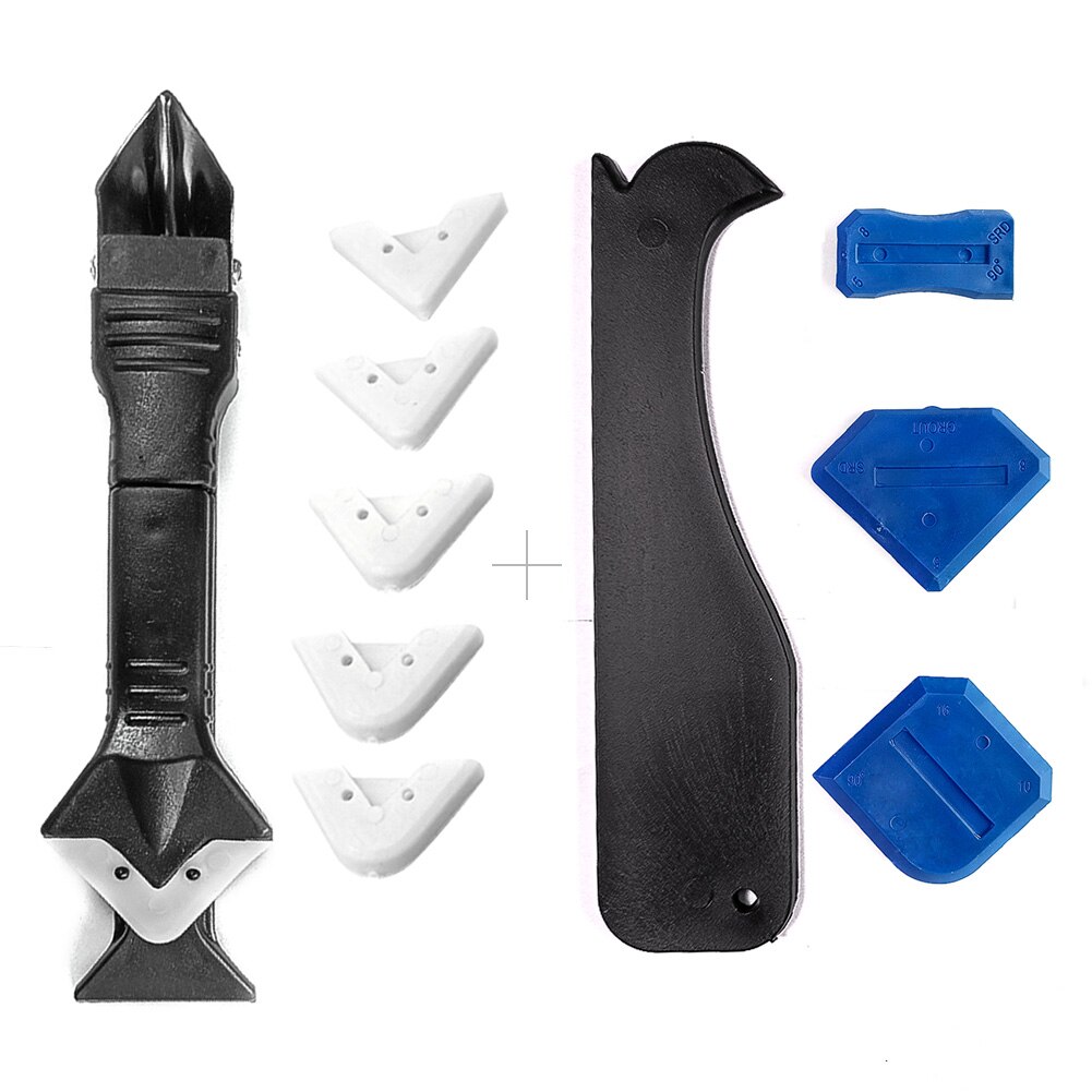 Kit Remover Schraper Caulking Tool Grout Kit Tools Glas Rubber Cleaning Zuigmond Decoratie Gereedschap Set Accessoires: Set
