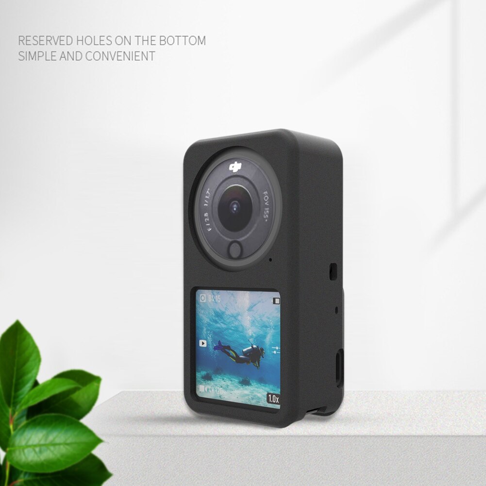 Schutzhülle aus weichem silikon für dji action 2 kamera, staubdichter rahmen, zubehör für die dji action 2