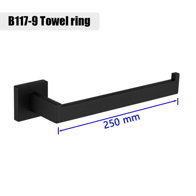 Matte Black Bathroom Hardware 304 Stainless Steel Towel Rack Toilet Paper Holder Liquid Soap Holder Towel Bar Toilet Accessories: plum