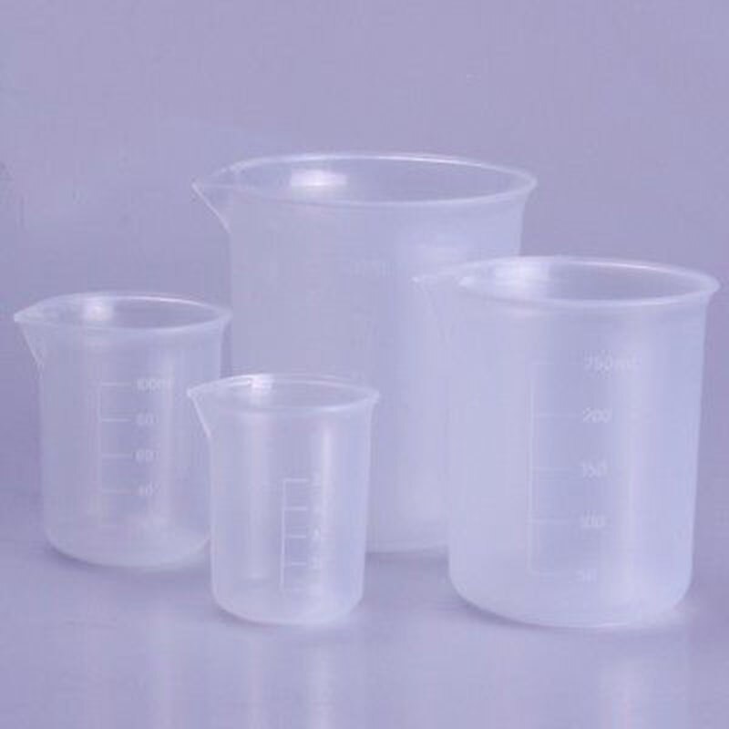 1000ml Plastic Polypropylene PP Measuring Beaker Laboratory Kitchen With Spout