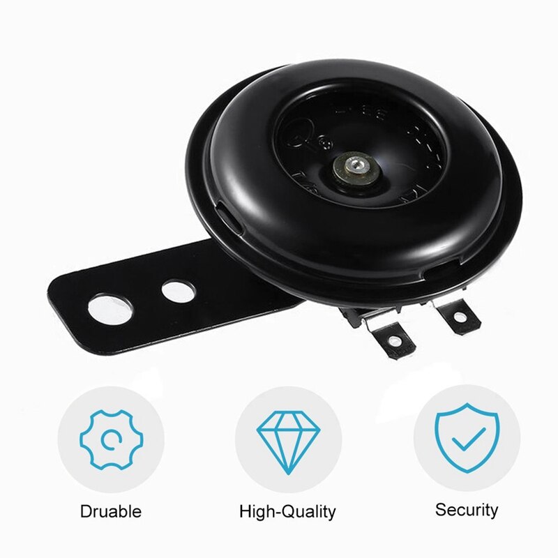 12V Waterproof Loud 105DB Round Loud Horn Speaker Universal Motorcycle Car Electric Bike ATVs Horn