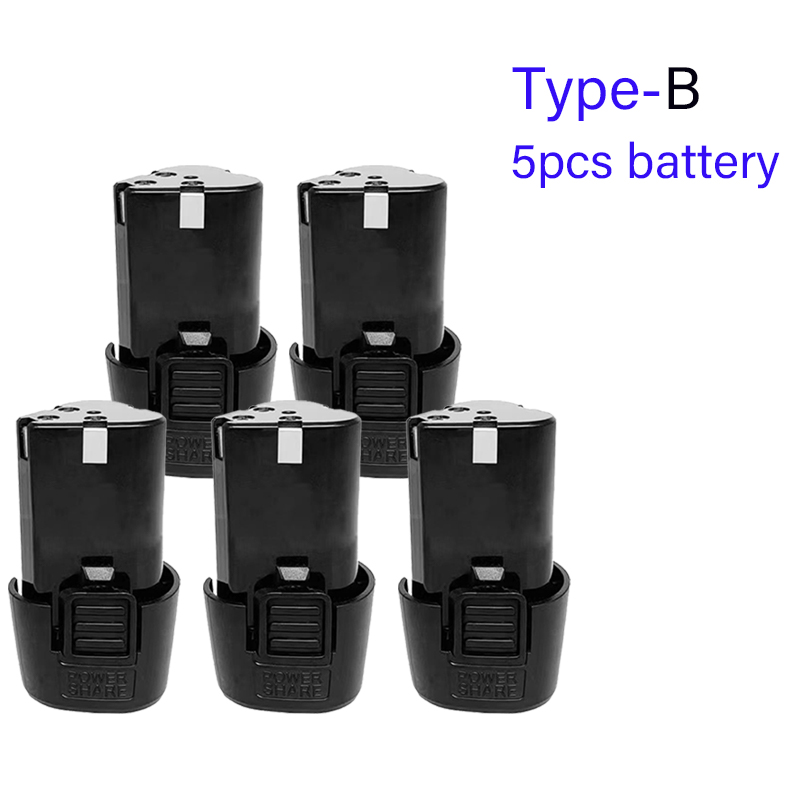 100% 12V 9800mAh Universele Oplaadbare Batterij voor Power Tools Elektrische Schroevendraaier Elektrische Boor Li-Ion Batterij: GRIJS