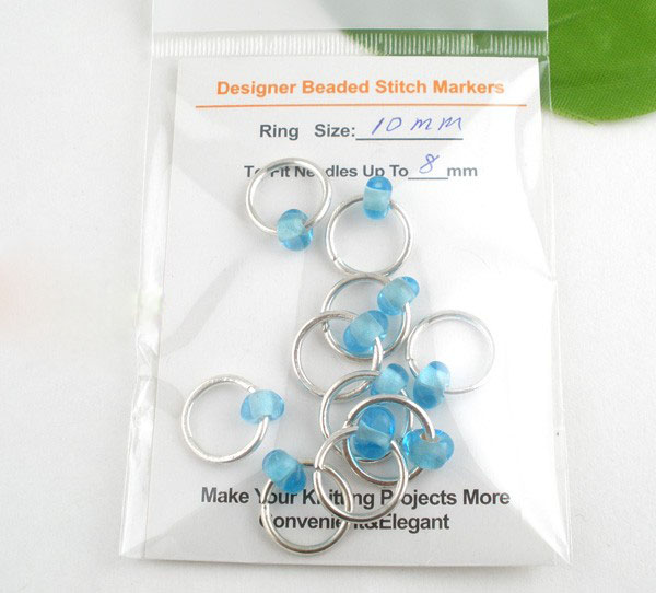 10 Stks/pak Glas Lampwork Breien Stitch Markers Diy Craft Supplies Thuis Naaien Gereedschap Accessoires 10Mm