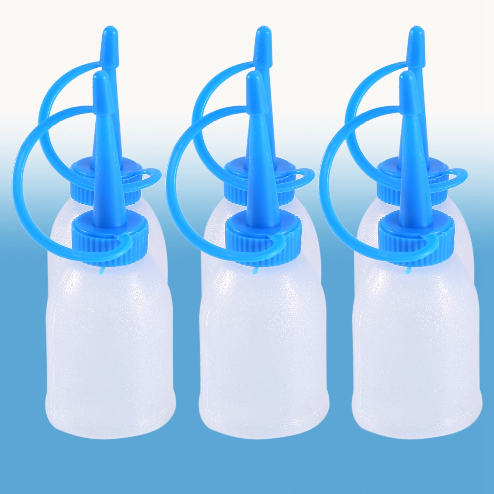 6 unids/bolsa 30ML botella de plástico exprimible dispensador de botellas de chorro Industrial pequeño engrasador 88X35MM