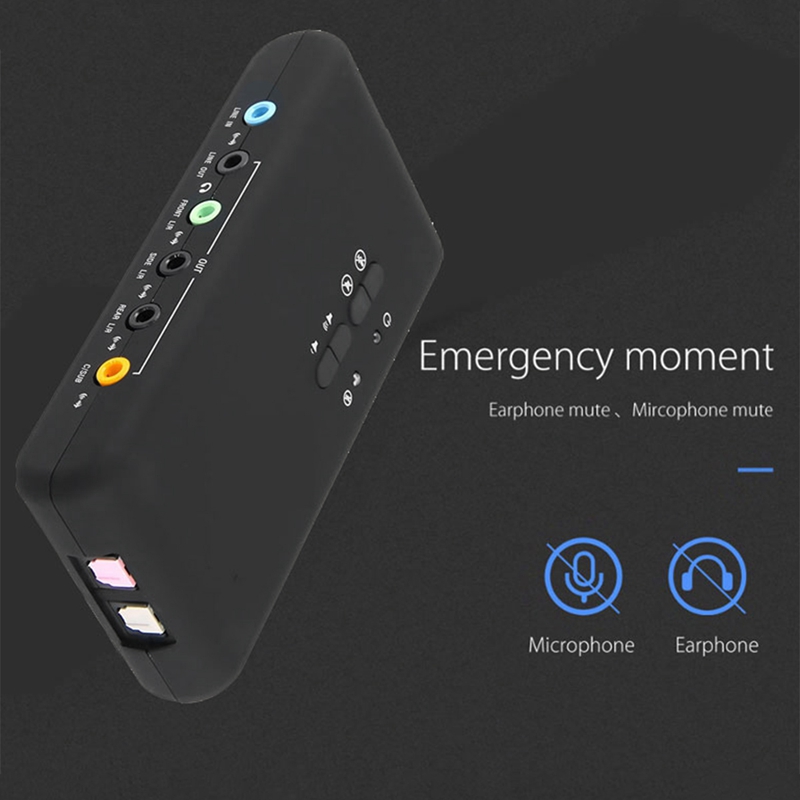 USB2.0 Geluidskaart On Kaarten Cmi-6206 Chipset Usb 7.1 Geluidskaart Met Spdif &amp; Usb Verlengkabel Remote Wake-Up