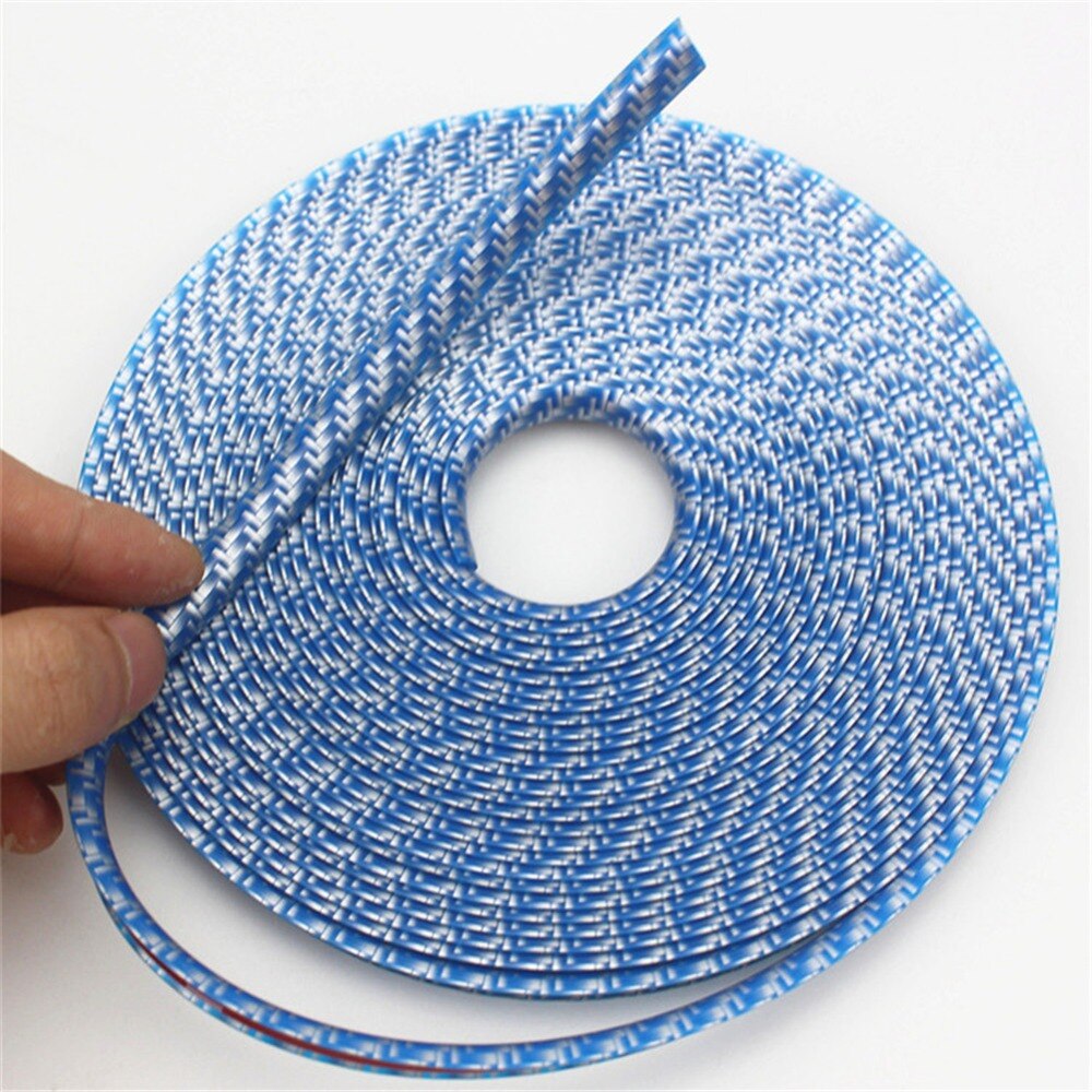 8M Car Wheel Hub Protector Car Sticker Rim Guard Carbon Fiber Rubber Auto Rim/Tire Protection Strips Covers Car Decoration Strip