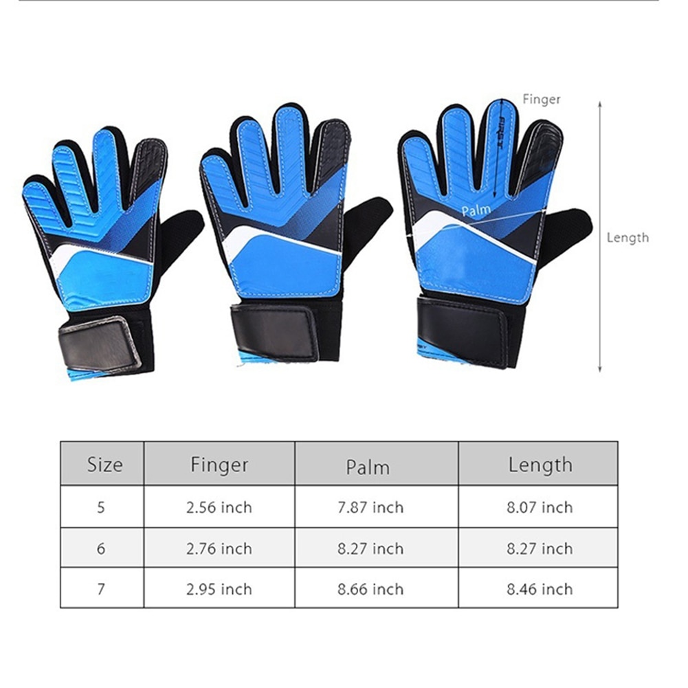 Soccer Goalie Gloves Full Finger Hand Protection Children Football Goalkeeper Glvoes