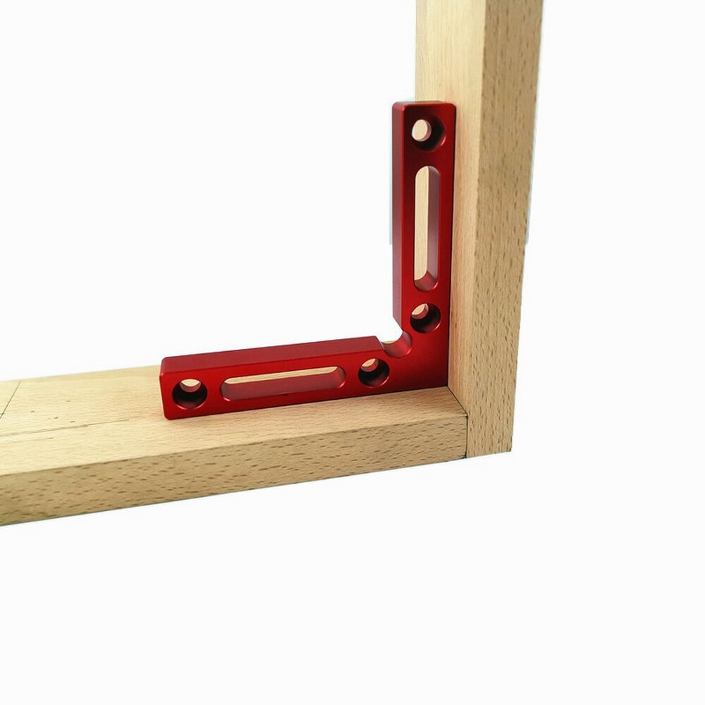 90 Degree Woodworking Ruler Square Right Angle L-Shaped Positioning Woodworking Measuring Tools with Scale Aluminium Alloy