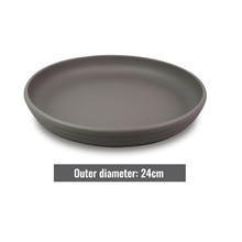 Bandeja redonda de plástico para macetas, 18/21/24/27/30cm, maceta para suculentas, flores, platillos, suministros de decoración, 1 Uds.: 24cm