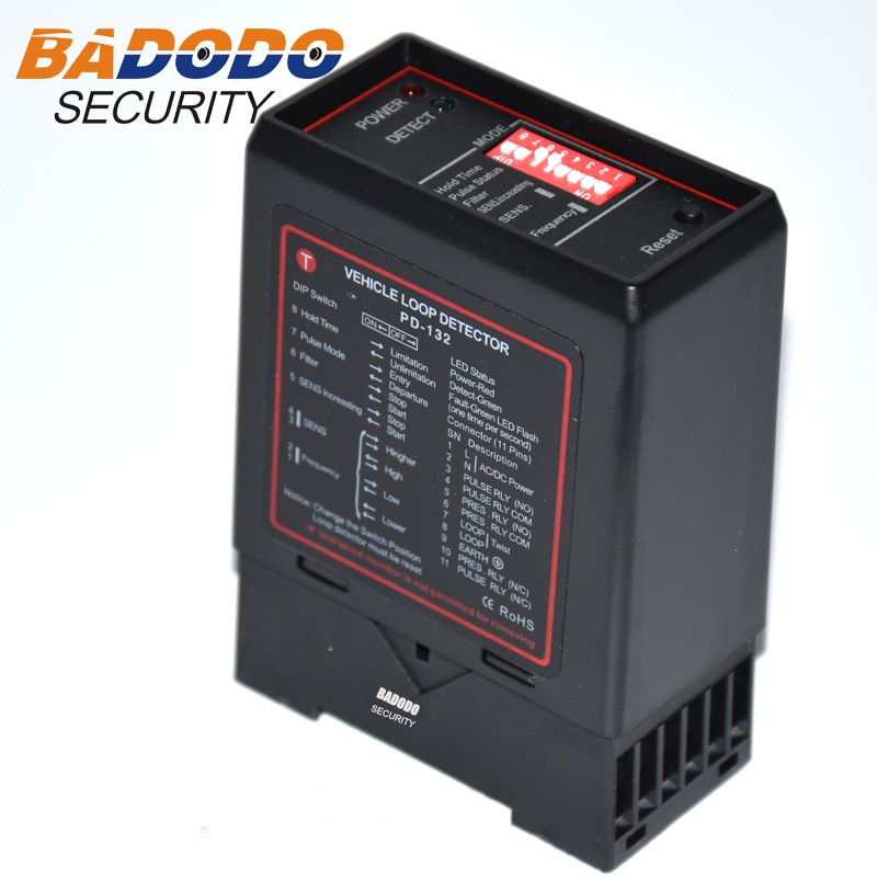 PD132 pojedynczy kanał indukcyjny detektor pętli indukcyjnej pojazdu dla parkingu samochodowego