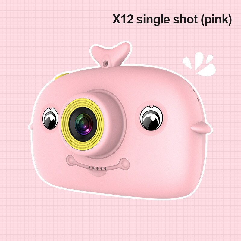 Kinderen Mini Camera Full Hd 1080P Draagbare Digitale Video Foto Camera 2 Inch Scherm 2000W Pixels kinderen Camera: Pink Single shot