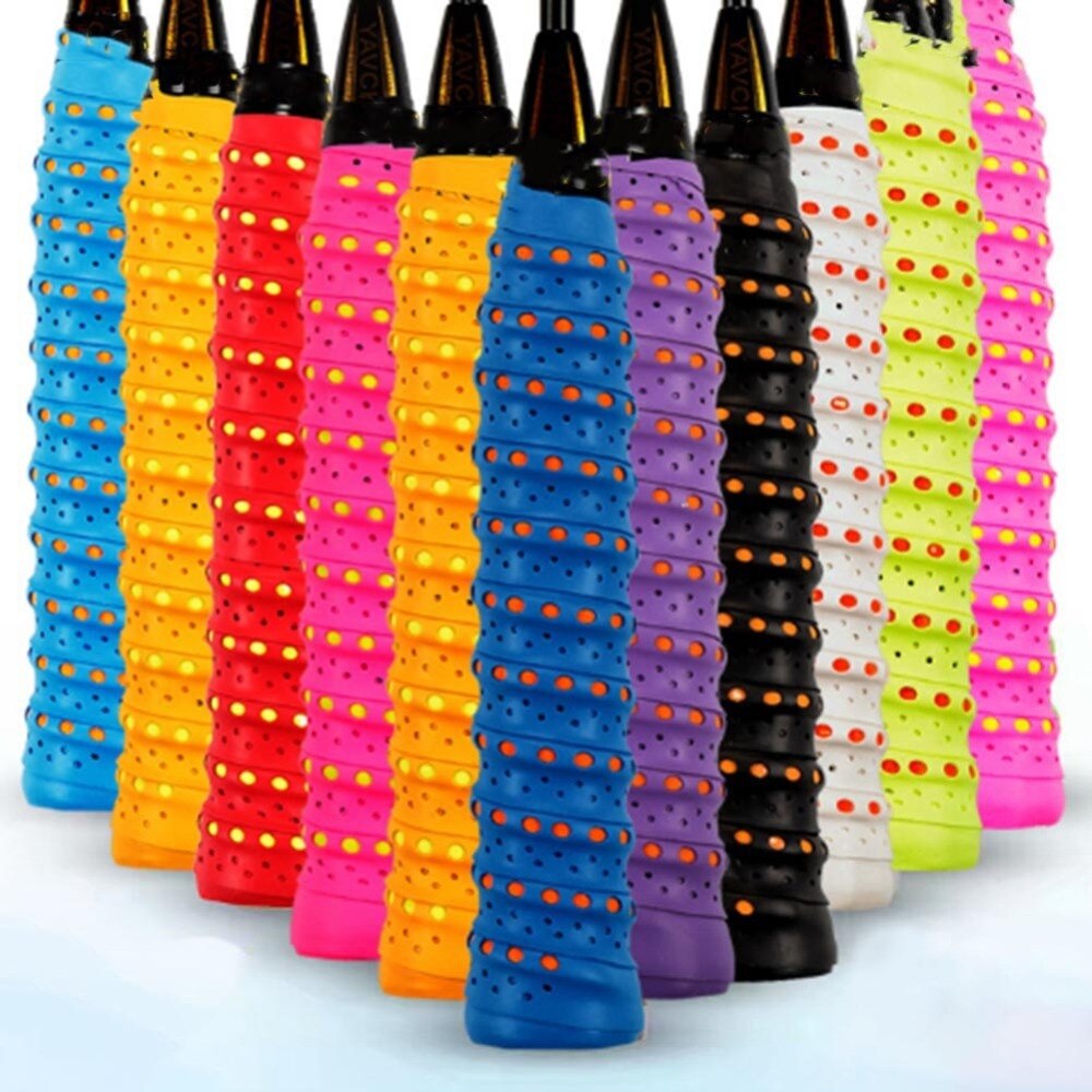 11 farver anti slip ketcher over greb roll tennis badminton squash håndtag tape badminton ketcher svedbånd