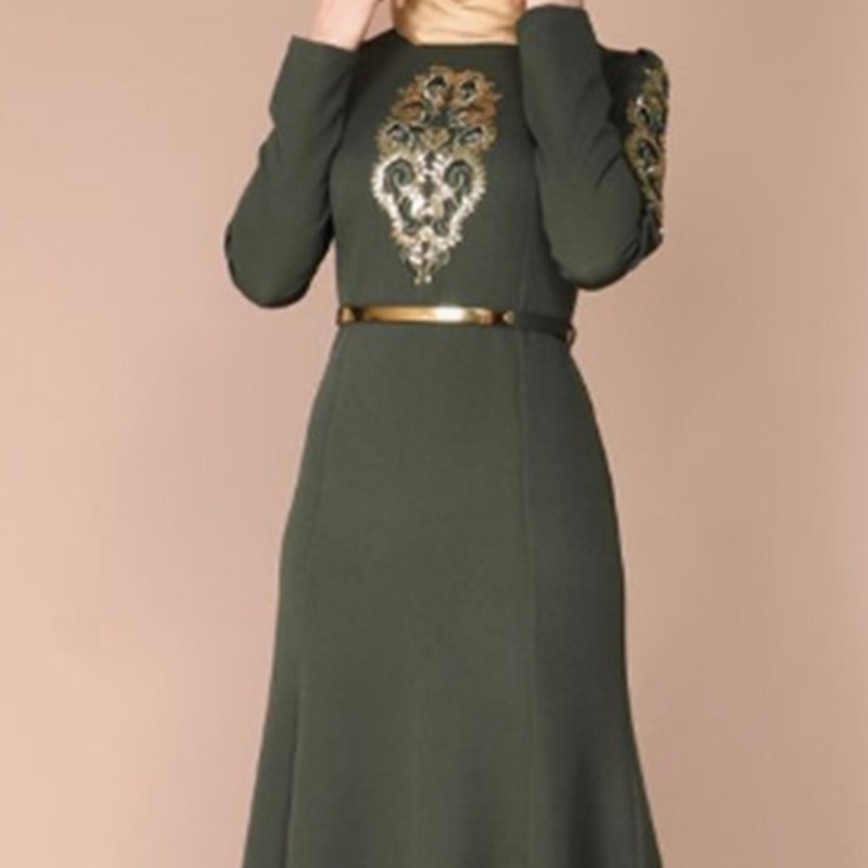 Moslim Vrouwen Kleding Zijn Arabische Kleding Jelaba Femme Musulman Jurk Kaftan Mujerплатьехалатhijab Femme Musulman Gewaad Etnische Dres