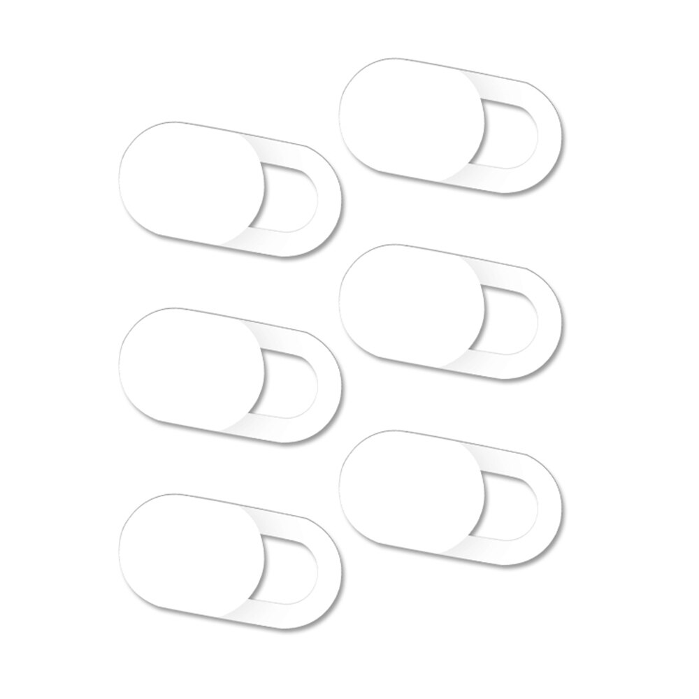 6 pçs universal webcam adesivo plástico preto/branco capa de câmera capa protetora webcam len etiqueta para portátil lente do telefone móvel: Vermelho
