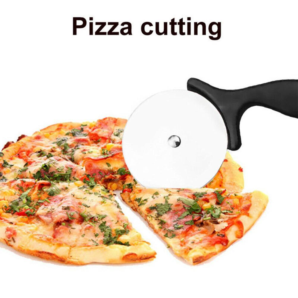 Couteau coupe-Pizza en acier, outils de coupe à une roue, outils de coupe à gaufres Cookies outils de gâteaux, roues à Pizza ciseaux ustensiles de cuisson
