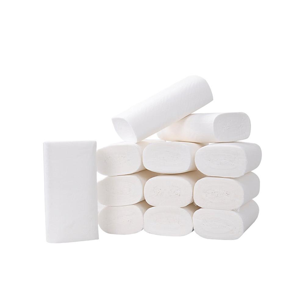 Rouleau paquet de 12 papier ménage bain cuisine Table dîner rouleau de papier de soie blanc papier toilette serviettes