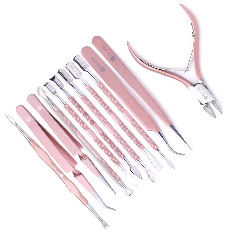 Azúcar UR oro rosa, para uñas cutícula cortauñas de tijeras cortador de cutículas producto para eliminar la piel muerta de pedicura de uñas de arte