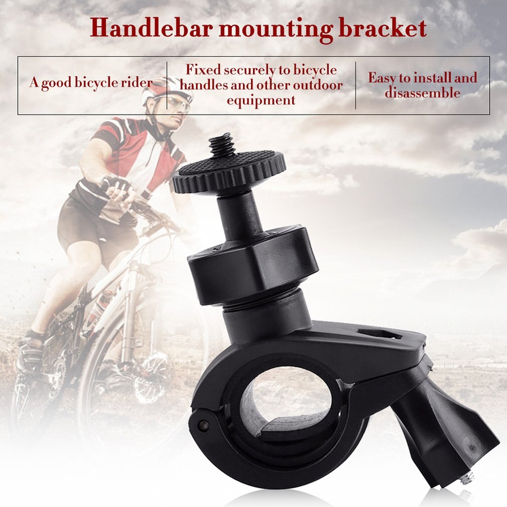 Rotatable Bike Bicycle Handlebar Mount Holder Adapter Motorbike Clip