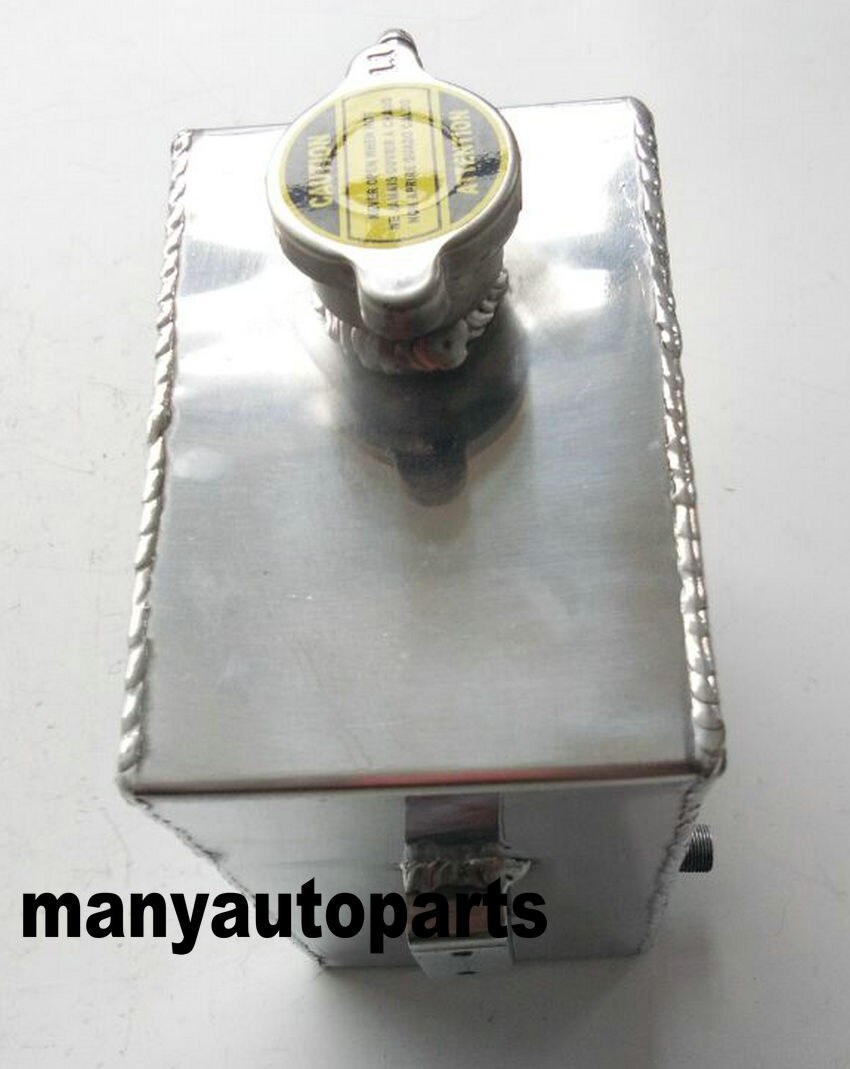 Universal 2.5L aluminium water coolant header overflow expansion tank can