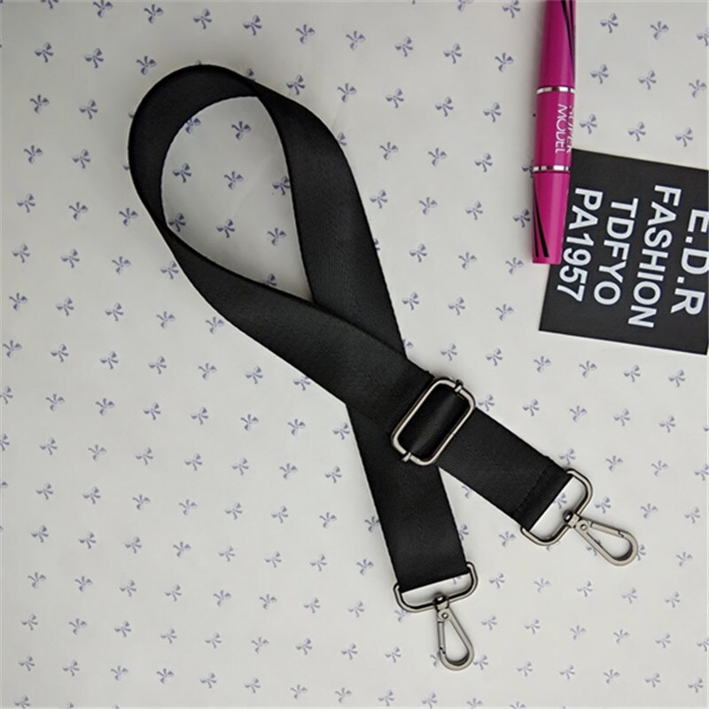 Nylon Shoulder Strap Bag for Mens Computer Handbag Briefcase Crossbody Belt Bag Accessories Adjustable Bag Strap Handles W228: C-black