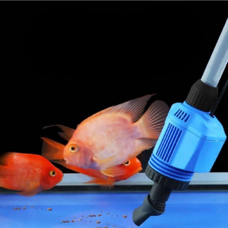 Aquarium Electric Syphon Operated Fish Tank Sand Washer 220V Powerful Suction Vacuum Gravel Water Changer Siphon Filter Cleaner