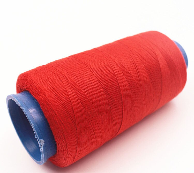 20s/3 Polyester Sewing Thread Jeans Thread Hand Stitching Canvas Coarse Cloth Denim Thread Sewing Machine Thread 3000yards: red