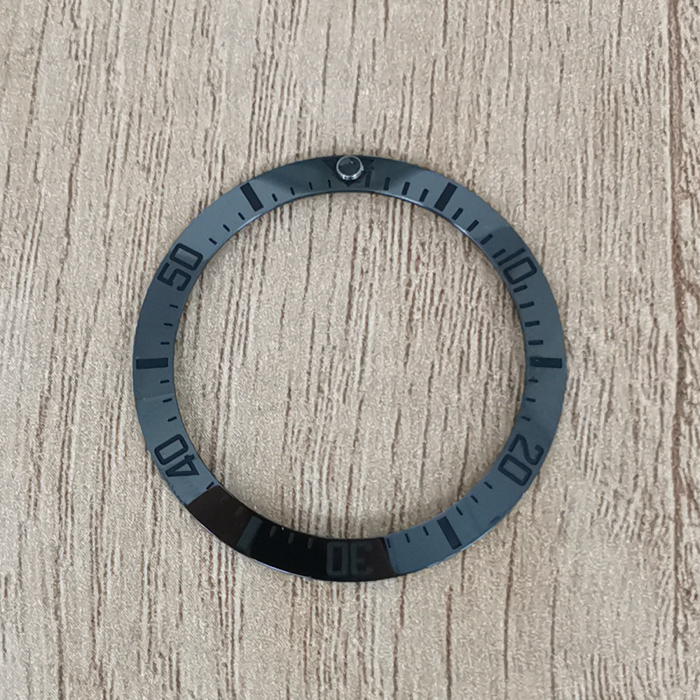 Nouvelle lunette de montre 30.5-38mm, lunette de montre en céramique pour hommes, accessoires modifiés, Inserts de montres pour horlogers: green