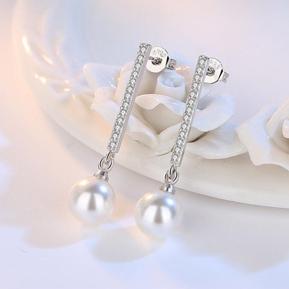 NEHZY S925 Stamp silver woman Jewelry Earrings Retro Long Tassel Cubic Zirconia Pop Earrings