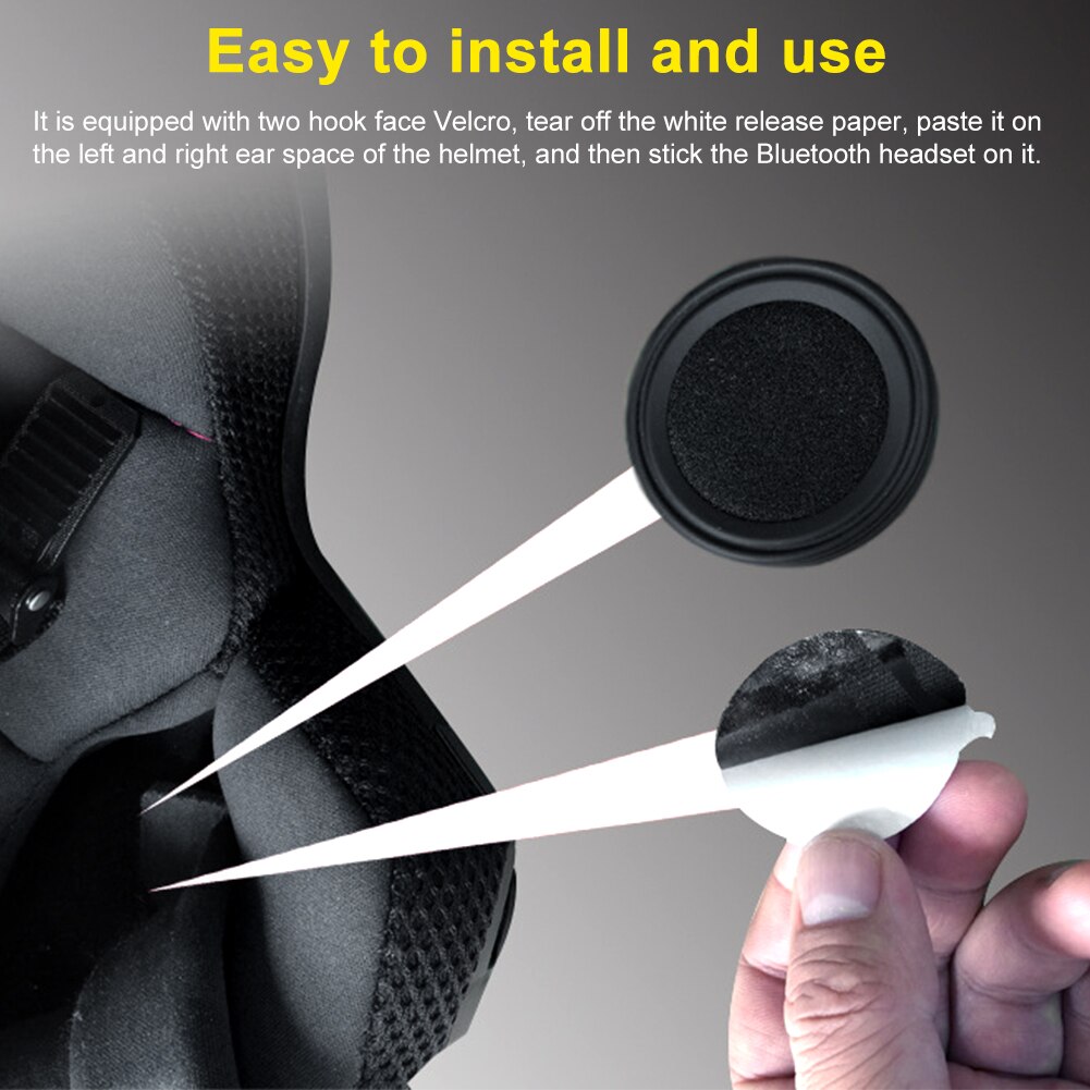 Håndfri vandtæt samtaleanlæg trådløs universal bluetooth 5.0 hjelm headset stereo motorcykel tilbehør sikker ridemusik