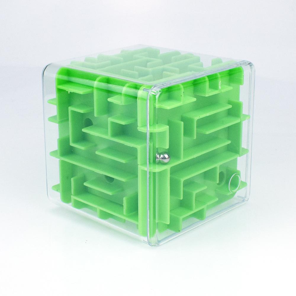 3D Cube Puzzel Doolhof Stalen Bal Spel Speelgoed Case Box Plezier Hersenen Spel Speelgoed Voor Kinderen Intelligente Verbeteren Hands- op/Balans Vermogen: 2