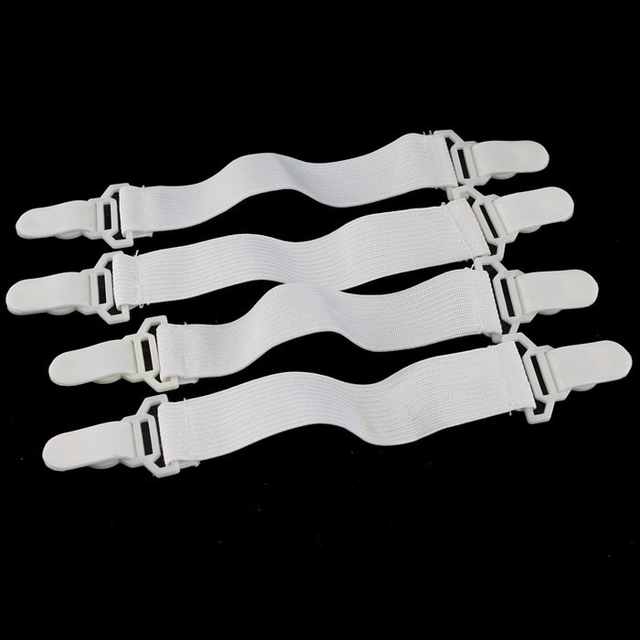 4 stk./sæt sengetøj fix clips stærk nylon spænde elastisk bånd holder senge lagen fastgørelses clips gribere madras tilbehør #137