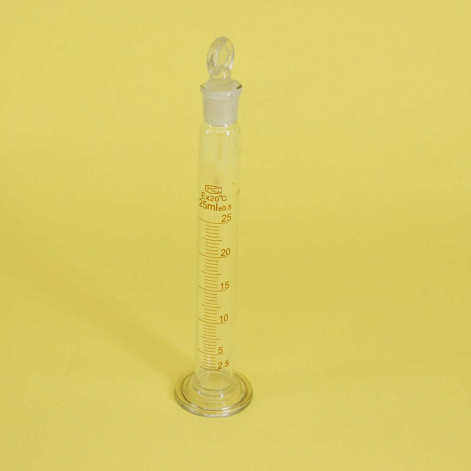 5-1000ml Borosilicate Glass Measuring Cylinder With Plug Stopper Graduated Lab Laboratory