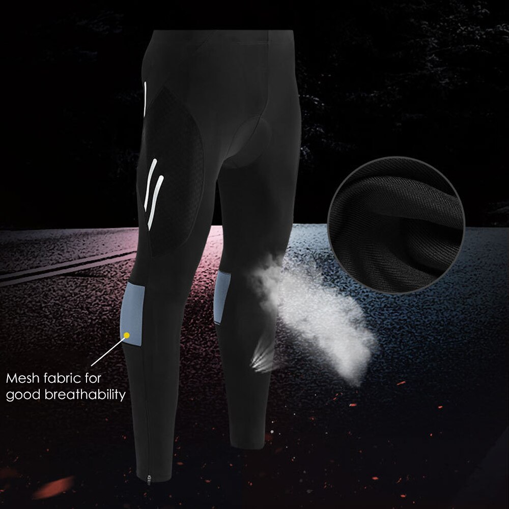 Men's Cycling Bike Pants 4D Padded Long Bicycle Compression Tights Breathable Trousers Cycling Pants Cycling