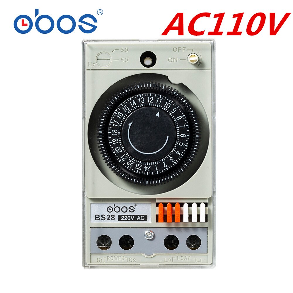 Timer 110V ~ 240V Mechanische Type 24 Uur Timer Met 48 Keer Aan/Uit Per Dag Min tijdsinterval 30 Min: AC110V