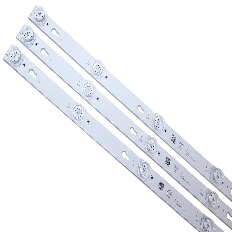 Kit 3 PCS 8LED 69cm LED Backlight strip for L40F3301B L40P-F 4C-LB4008-HR01J 40D2900 40HR330M08A6 V8 L40E5800A L40F3301B