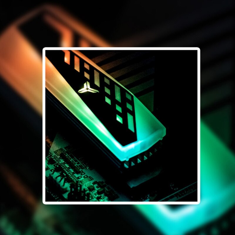 ARGB M.2 2280 SSD Heatsink Aluminum Alloy RGB Memory Heatsink 5V 3Pin Radiator