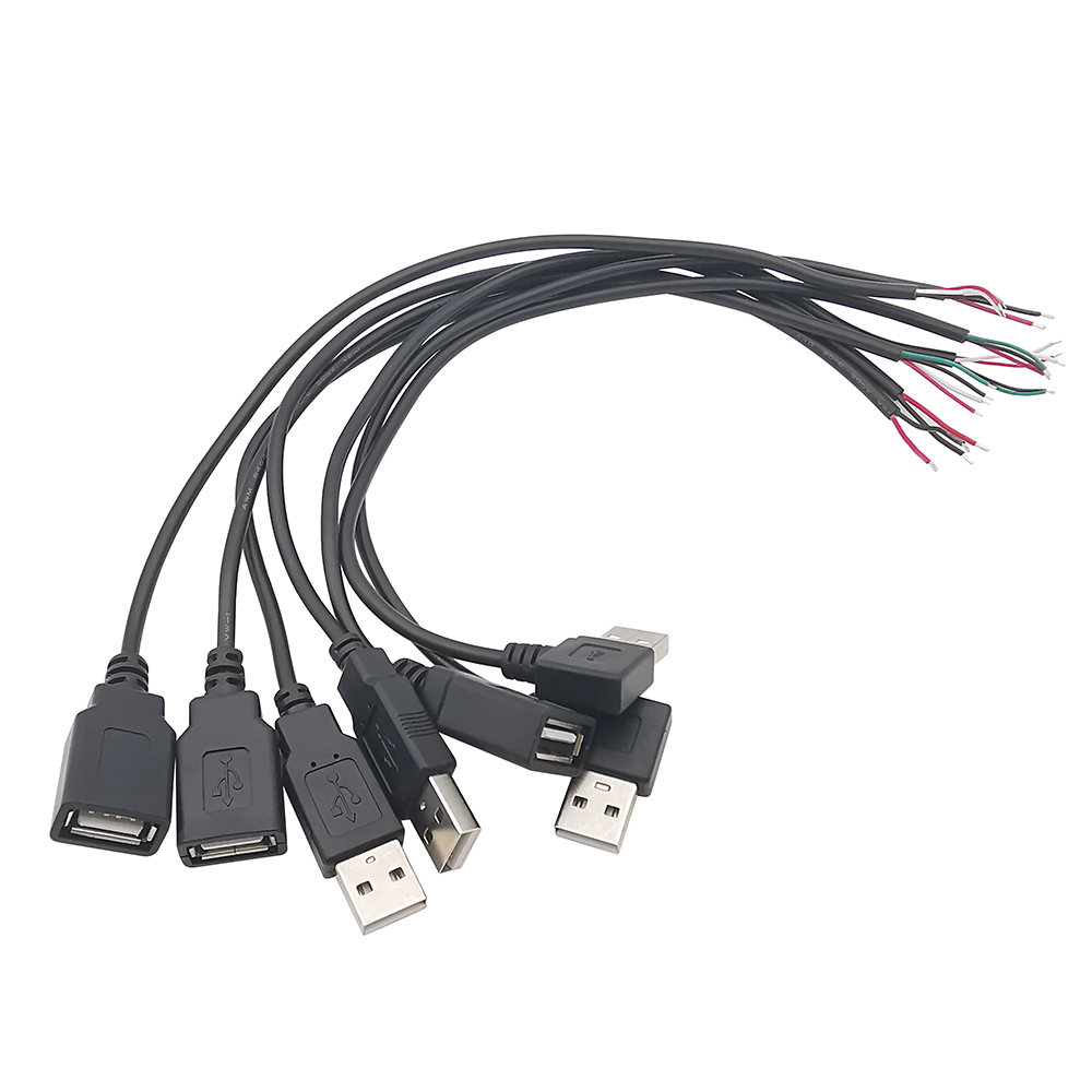 2 Stück 5V USB-Netzteil kabel 2-polig 4-polig USB 2.0a Buchse Stecker Buchse Ladegerät Ladekabel Verlängerung stecker 2,0 m/1m/2m