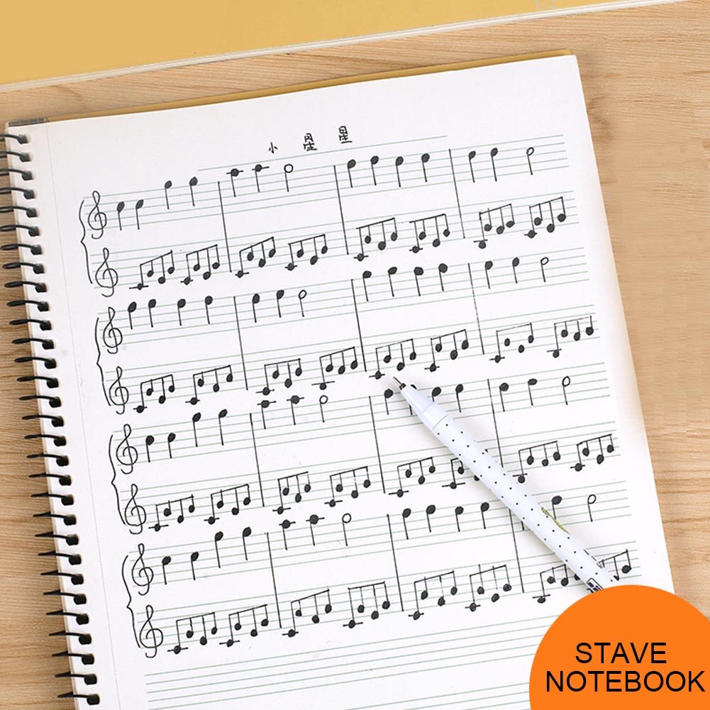 50 Pages Staff Book Musical Notation Staff Notebook Music Manuscript Writing Paper