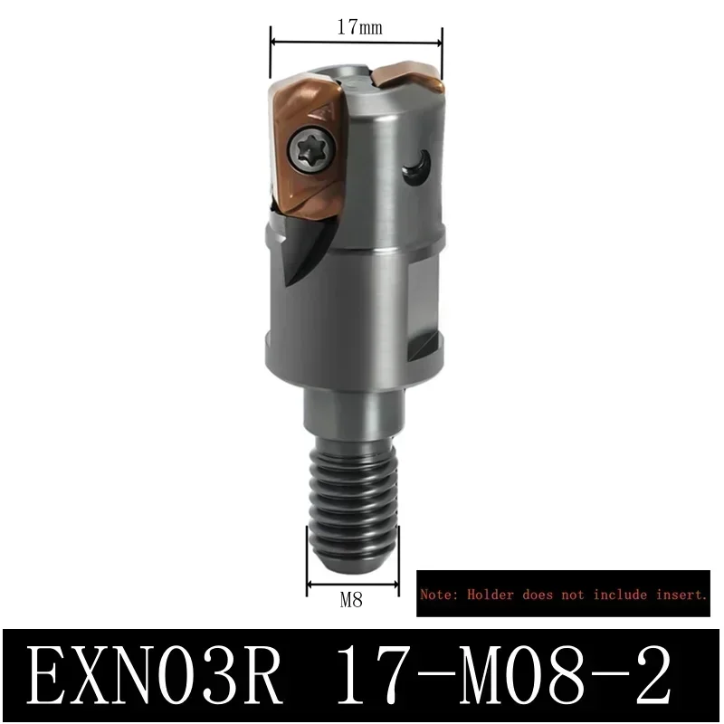 Serie EXN03R Supporto per fresatura bifacciale ad avanzamento rapido per LNMU0303 LNMU0303ZER Inserti in metallo duro di alluminio Fresa frontale CNC