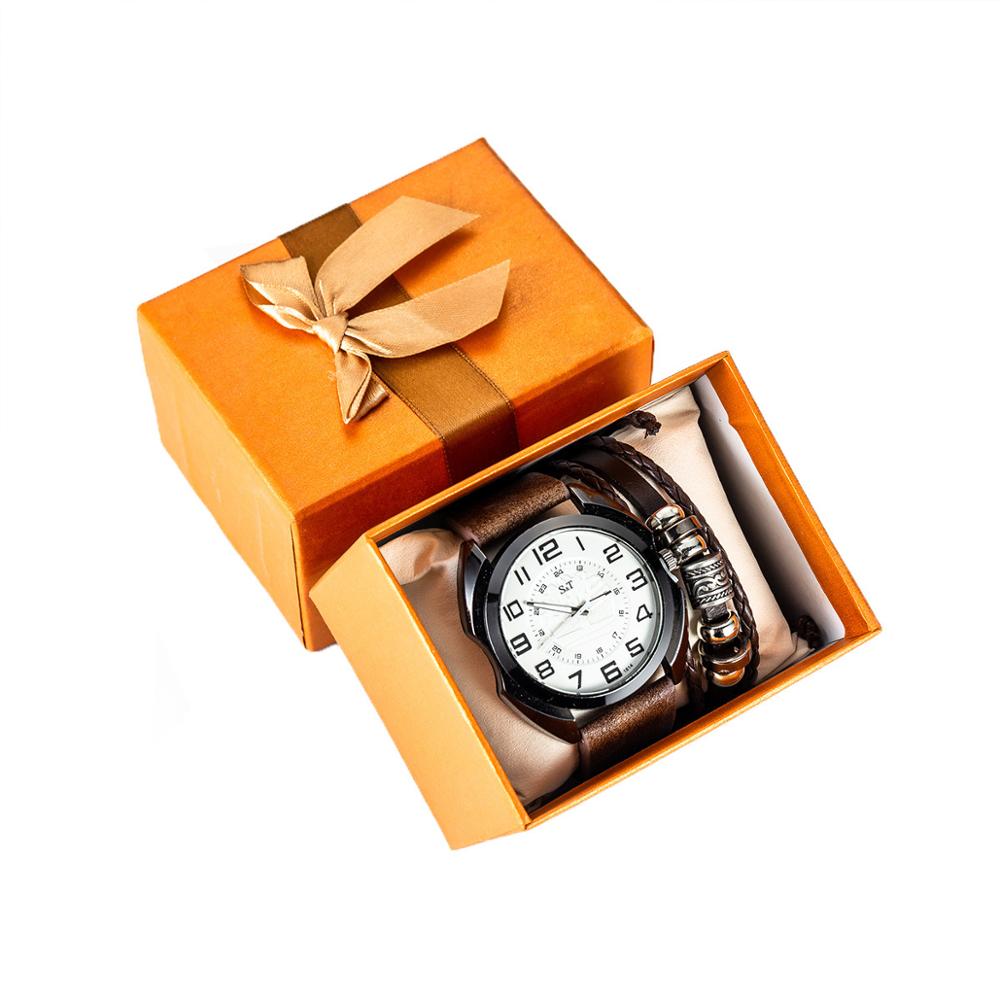 2 st/set kvarts klockbälte armband set klockor herr dam set vackert förpackad