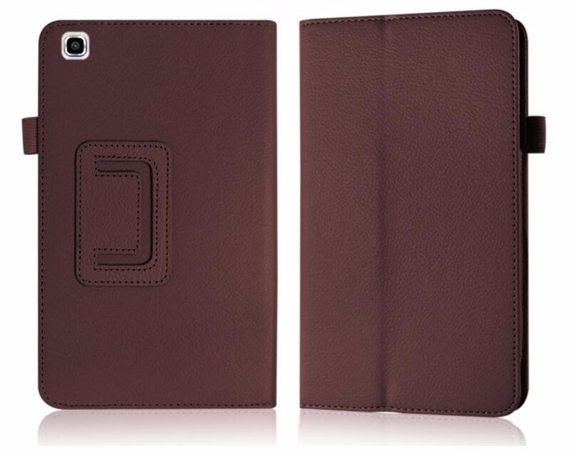 Case voor Samsung Galaxy Tab 3 8.0 T310 T311 Lederen Tablet Gevallen voor Samsung Galaxy Tab3 SM-T310 8 Cover Stand beschermende Shell: brown