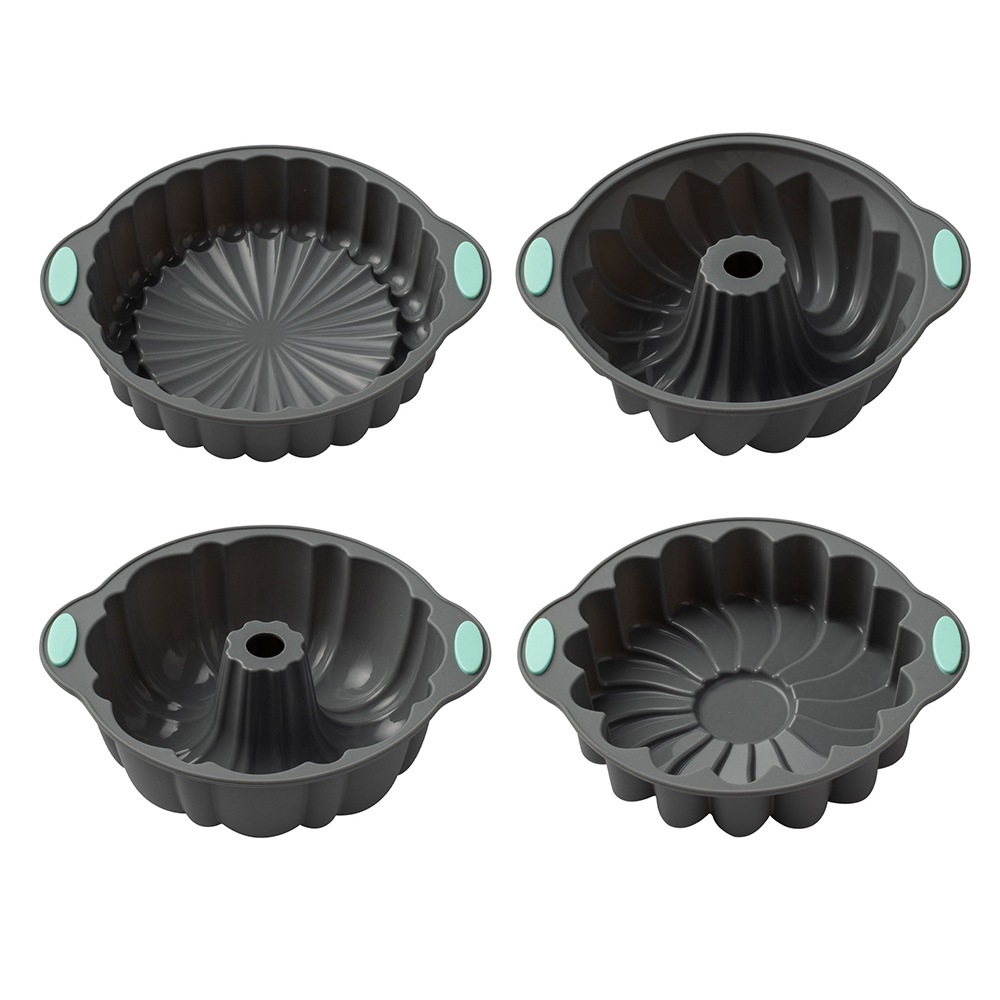 Silicone Cake Mold 3D Bread And Pastry Mold Crown-Shaped Cake Baking Tool Suitable For Diy Birthdays Weddings And Parties: VIOLET/紫罗兰