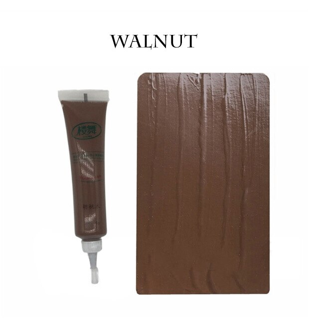 DIY Wooden Furniture Scratch Repair Tool Wood Floor Touch Up Paint Pen Fill Remover Home Furnitures Paint Wax Scratches Fix Care: Walnut