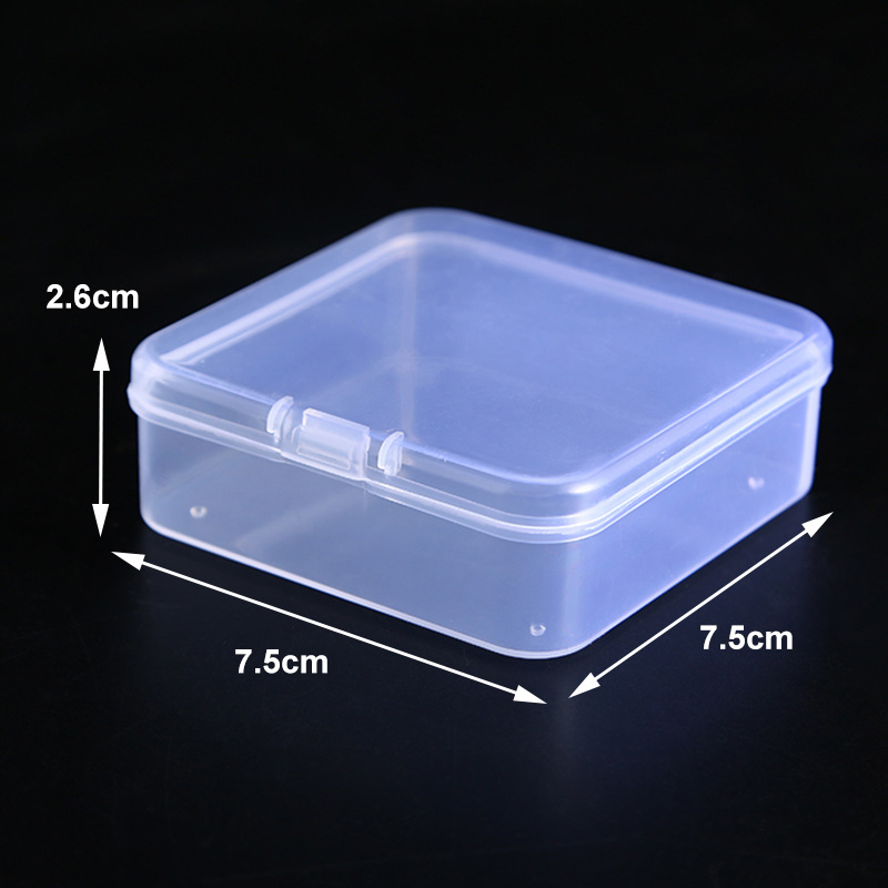 Mini Plastic Box Rectangular Box Translucent Box Packing Box Storage Box Dustproof Durable Strong Jewelry Storage Case Container: green