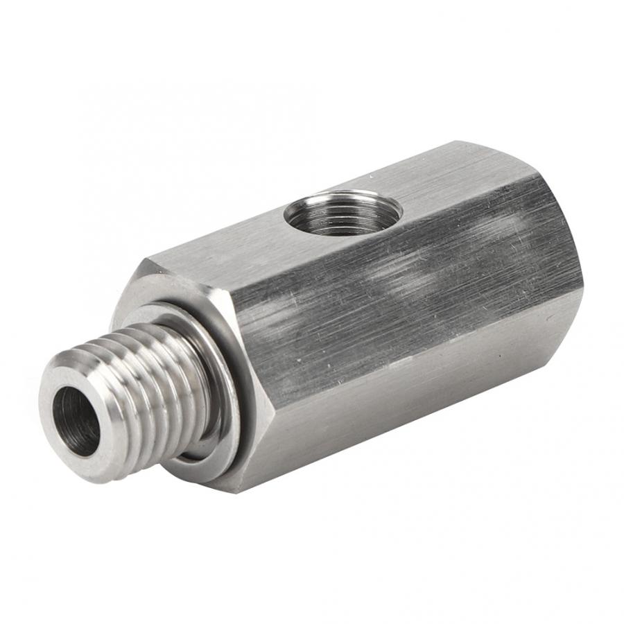 turbosprężarka czujnik ciśnienia oleju trójnik adapter akcesoria samochodowe ze stali nierdzewnej akcesoria samochodowe m12x1, 5 1/8 NPT