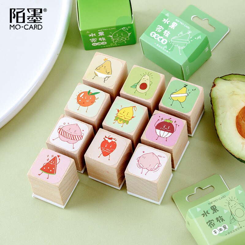 Cute cartoon Fruit series stamp DIY wooden rubber stamps for scrapbooking stationery scrapbooking standard stamp