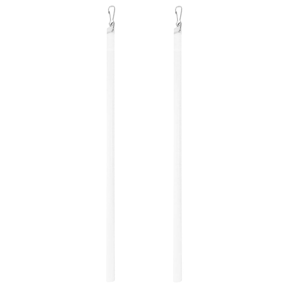 Baguette de rideau en acrylique avec crochet, baguette de rideau transparente, baguette de nervure d'ouverture, accessoires de rideau transparents, draperie universelle, le plus récent: Rouge
